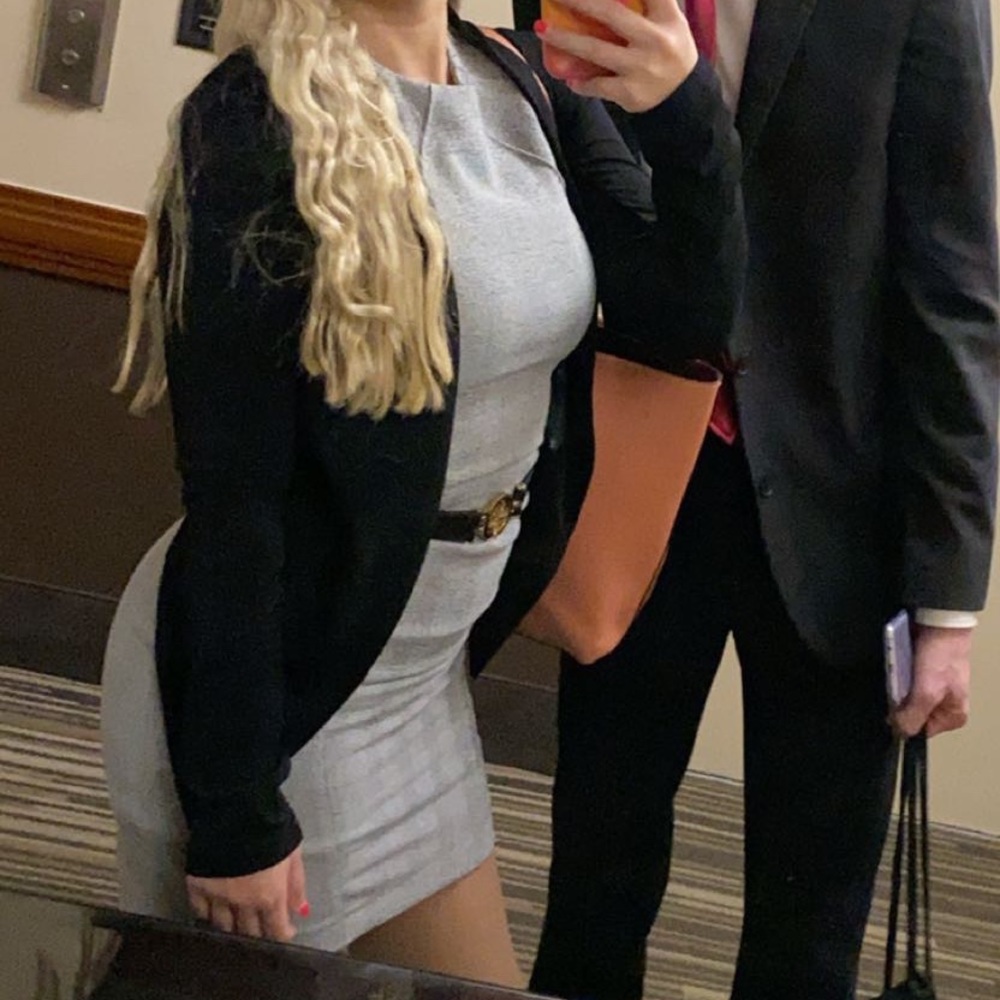 Gray H&M business dress size 0